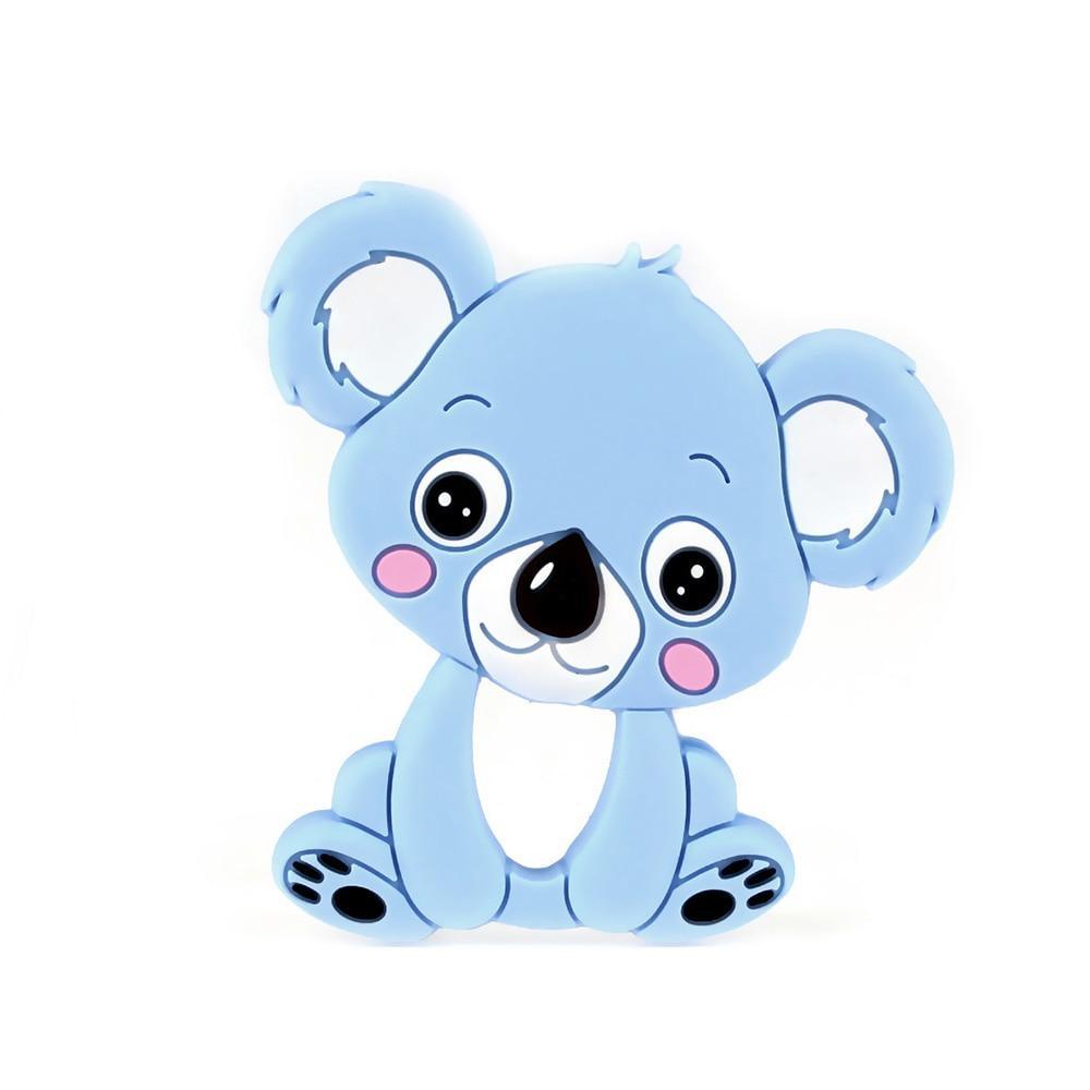 Baby Silicone Teethers BPA Free Teething Toy Animal Dog Koala Owl Elephant Baby Ring Teether Silicone Beads For Kids and Baby Stevvex