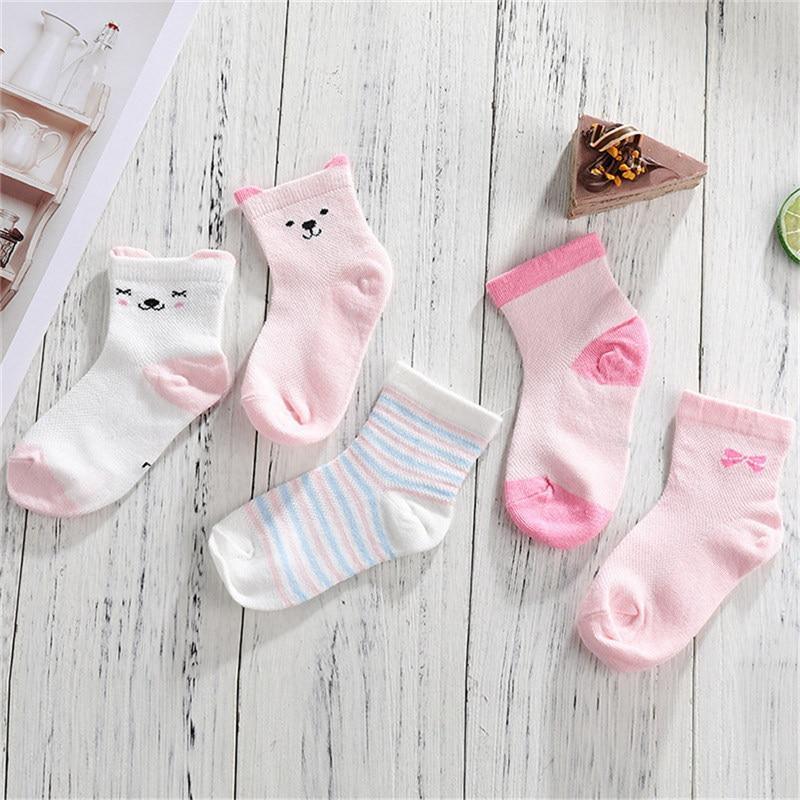 5 Pair Cotton Mustache Printing Socks Baby Girls & Boys For 1-3 Year Elastic Warm And Comfortable Kids Sock Stevvex