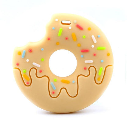 Gingerbread Man Raccoon Donut Silicone Teether Latex Free Teething Toy Baby Gift Food Grade Silicone Stevvex