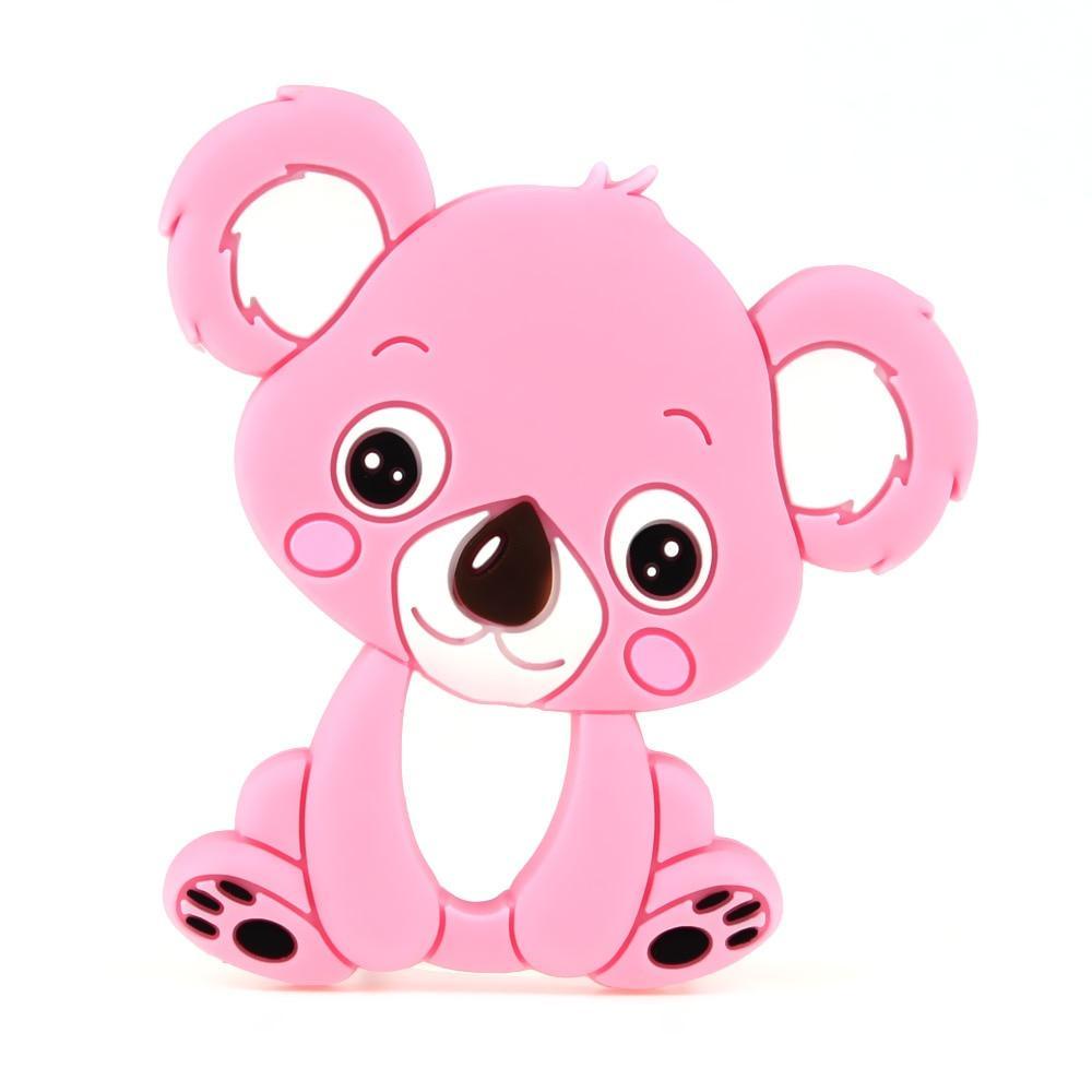 Baby Silicone Teethers BPA Free Teething Toy Animal Dog Koala Owl Elephant Baby Ring Teether Silicone Beads For Kids and Baby Stevvex