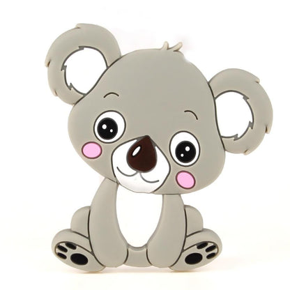 Baby Silicone Teethers BPA Free Teething Toy Animal Dog Koala Owl Elephant Baby Ring Teether Silicone Beads For Kids and Baby Stevvex