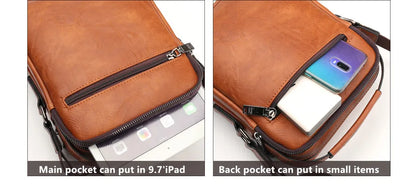 JEEP BULUO Multi-function Business Handbags Men New Man's Shoulder Bag Large Capacity Leather Messenger Bag Crossbody Big Brand NovaCart