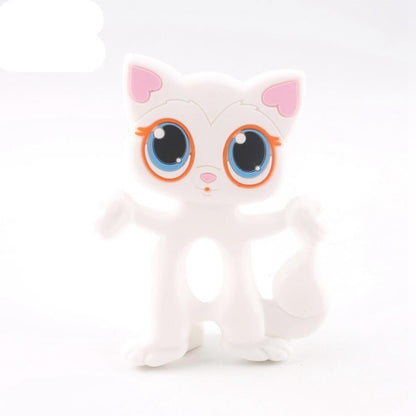 Silicone Teethers Food Grade Tiny Rod Teething Baby Shower Gifts Cartoon Animals Teether Let's Make 1pc Stevvex