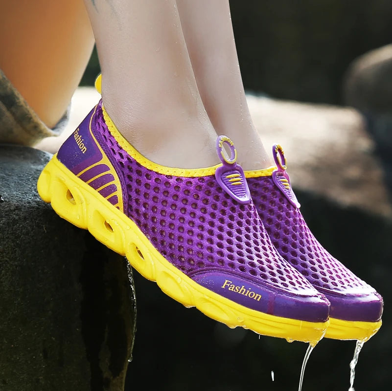 Fashion Casual Shoes Lightweight Summer Breathable Men Shoes Outdoor Comfortable Women Footwear Male Ladies Walking Shoes 36-45 NovaCart
