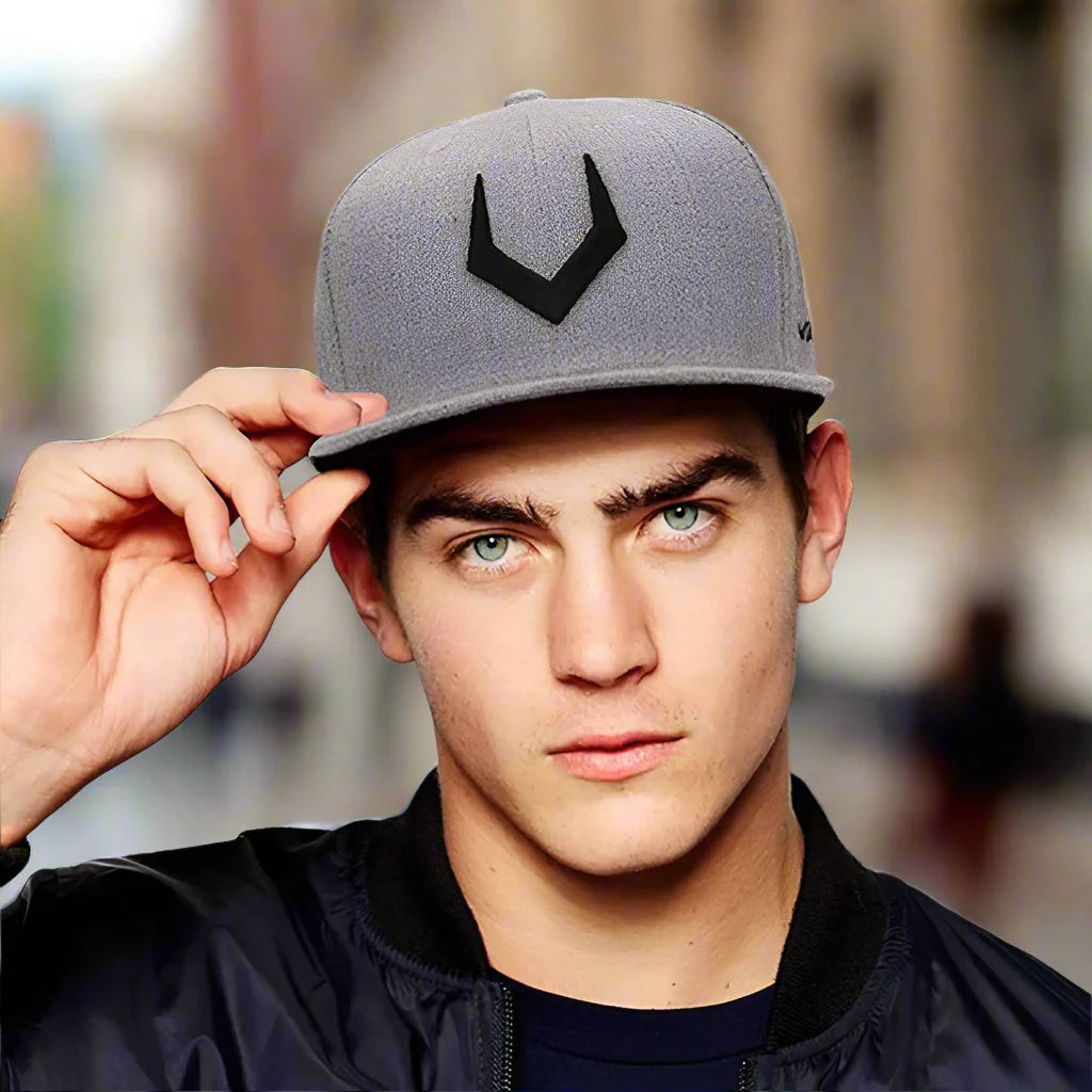 Unisex Grey Wool Snapback FitiqueFit
