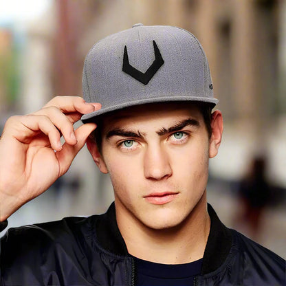 Unisex Grey Wool Snapback FitiqueFit