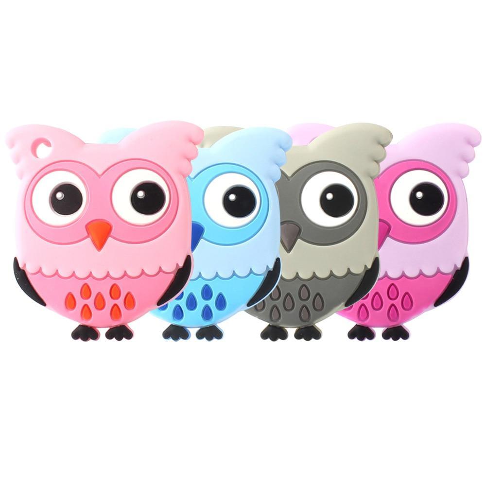 Owl Silicone Teethers Food Grade For Baby Teething  Silicone Beads Teething Toddler Toys For Kids Stevvex