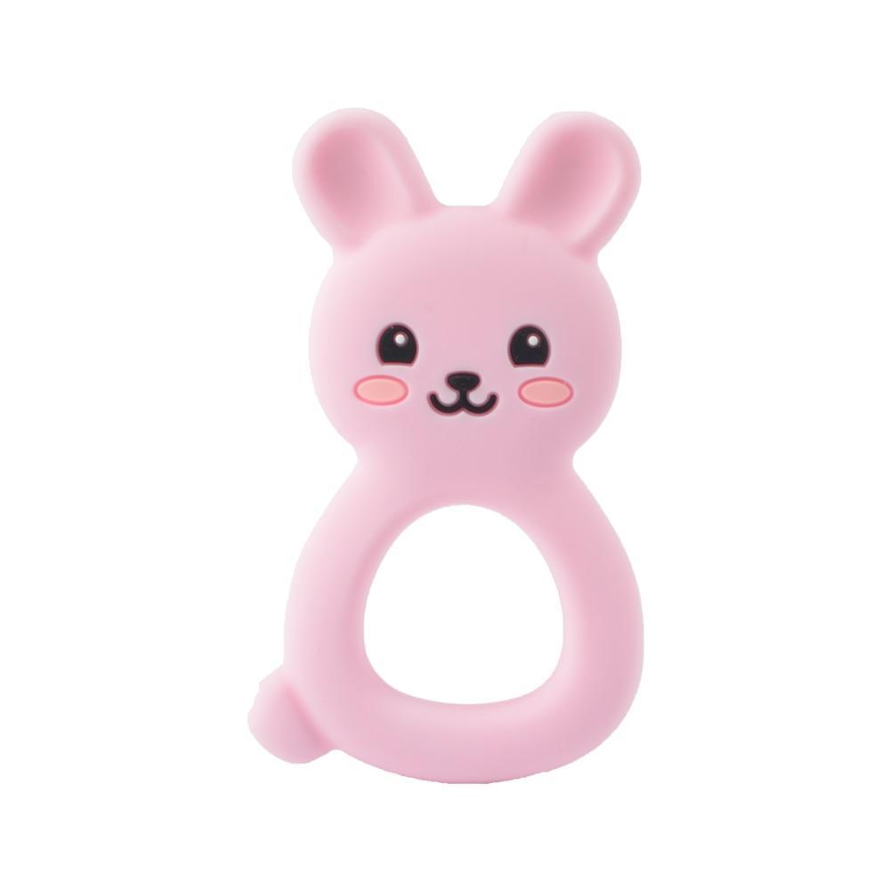 Baby Teethers Cartoon Animal Baby Teething Toy Penguin Silicone Teether Unicorn Pendant Raccoon Accessories Stevvex