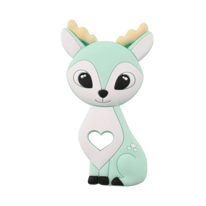 Silicone Teethers Food Grade Tiny Rod Teething Baby Shower Gifts Cartoon Animals Teether Let's Make 1pc Stevvex