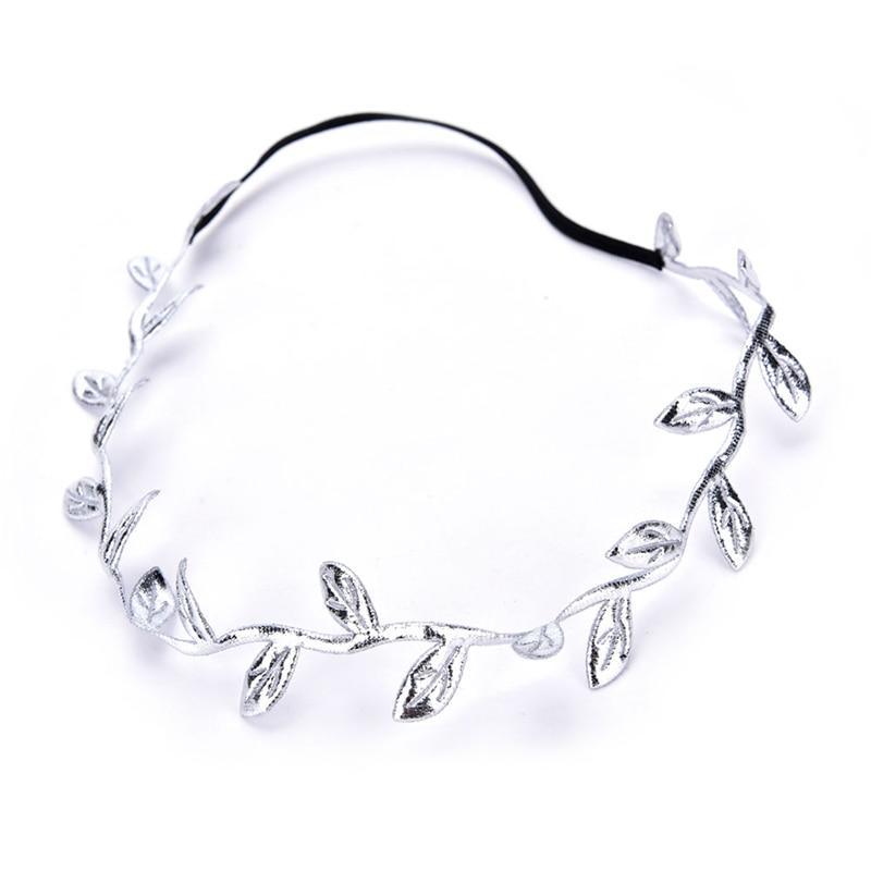 Luxury Modern Gold Silver Leaves Hairbands Summer Hair Accessories Bridal Trendy Jewelry For Mother and  Daughter Stevvex