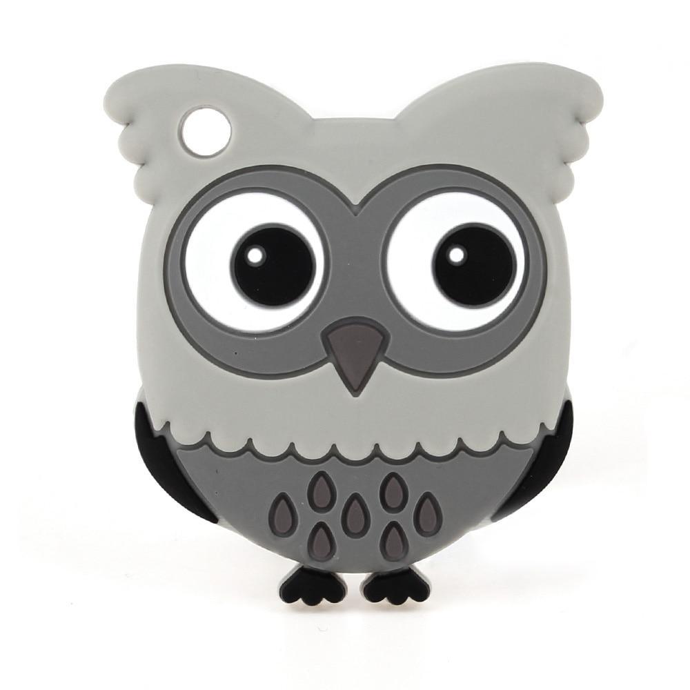 Baby Silicone Teethers BPA Free Teething Toy Animal Dog Koala Owl Elephant Baby Ring Teether Silicone Beads For Kids and Baby Stevvex