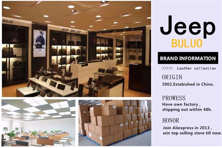 JEEP BULUO Multi-function Business Handbags Men New Man's Shoulder Bag Large Capacity Leather Messenger Bag Crossbody Big Brand NovaCart