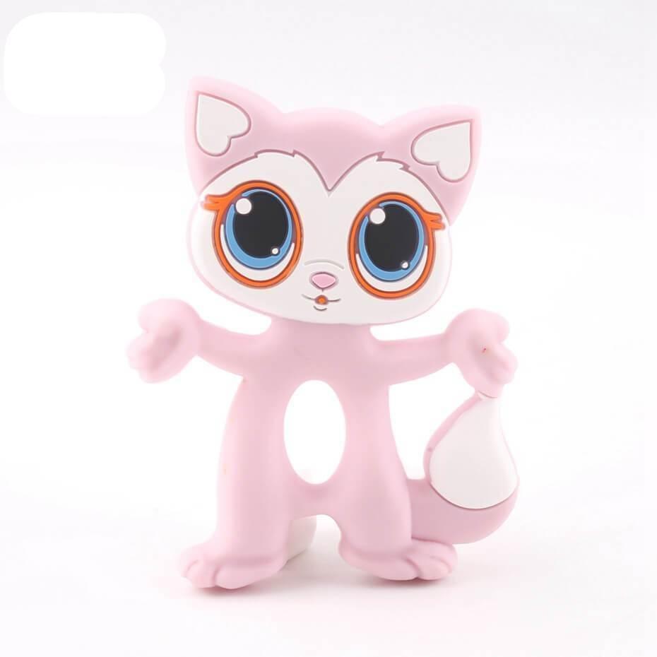 Silicone Teethers Food Grade Tiny Rod Teething Baby Shower Gifts Cartoon Animals Teether Let's Make 1pc Stevvex