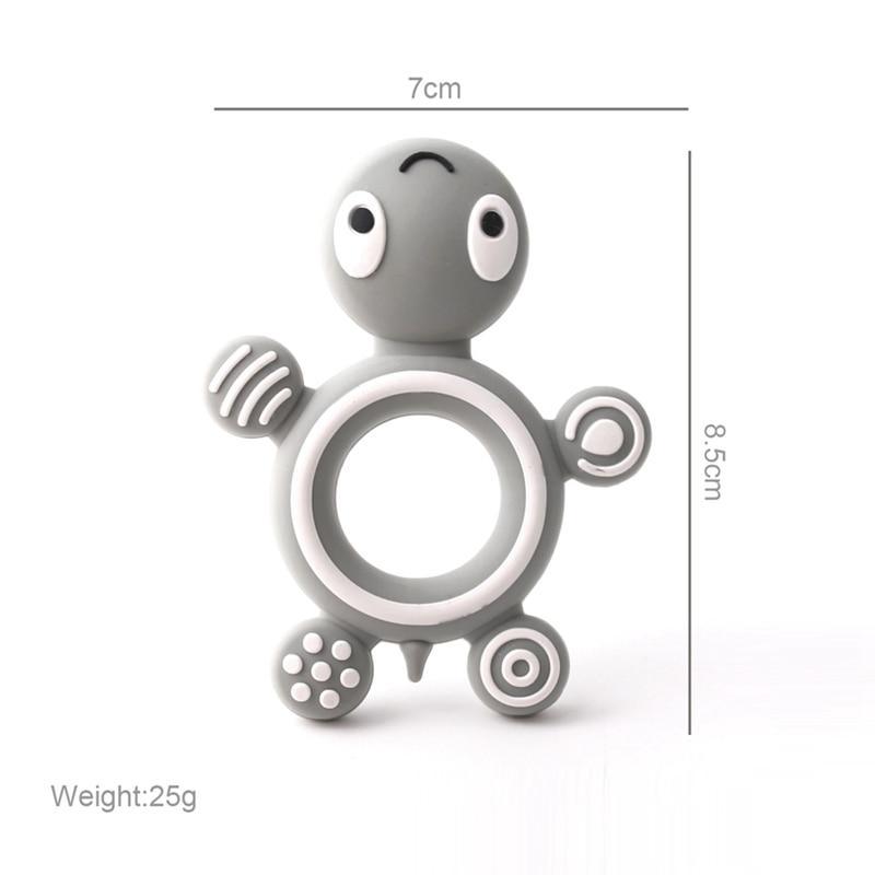Silicone Teethers Food Grade Tiny Rod Teething Baby Shower Gifts Cartoon Animals Teether Let's Make 1pc Stevvex