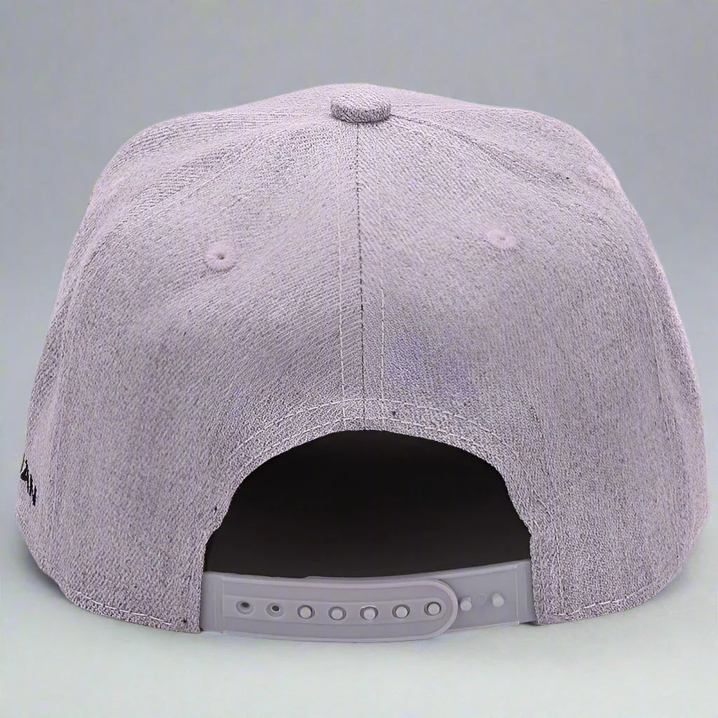 Unisex Grey Wool Snapback FitiqueFit