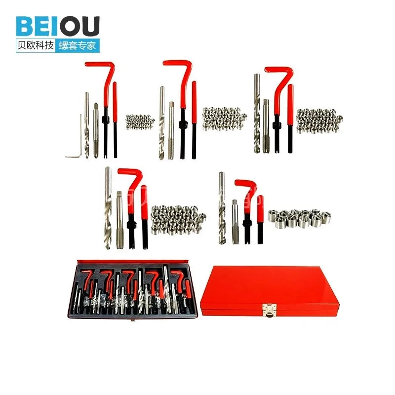 Repairing Kit for Damaged Hole Vehicle Repair Tool 131pcs Tool Kit for Broken Thread Insert Repair Kit NovaCart