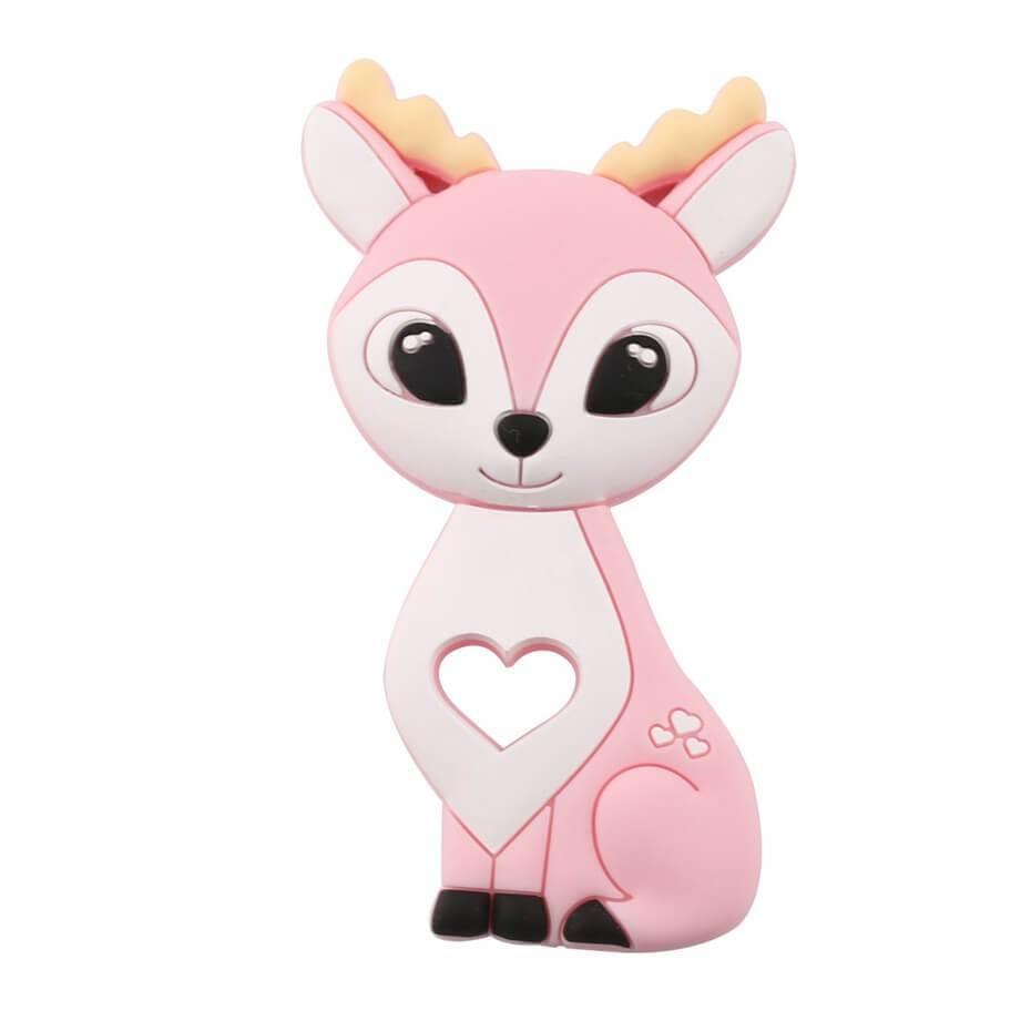 Silicone Teethers Food Grade Tiny Rod Teething Baby Shower Gifts Cartoon Animals Teether Let's Make 1pc Stevvex