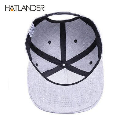 Raised Flag Embroidery Snapback Cap FitiqueFit
