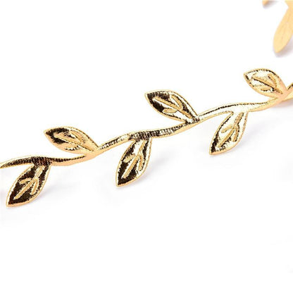 Luxury Modern Gold Silver Leaves Hairbands Summer Hair Accessories Bridal Trendy Jewelry For Mother and  Daughter Stevvex