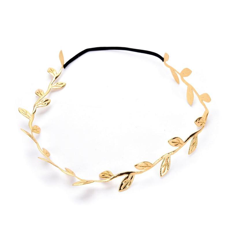 Luxury Modern Gold Silver Leaves Hairbands Summer Hair Accessories Bridal Trendy Jewelry For Mother and  Daughter Stevvex