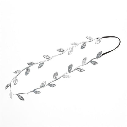 Luxury Modern Gold Silver Leaves Hairbands Summer Hair Accessories Bridal Trendy Jewelry For Mother and  Daughter Stevvex