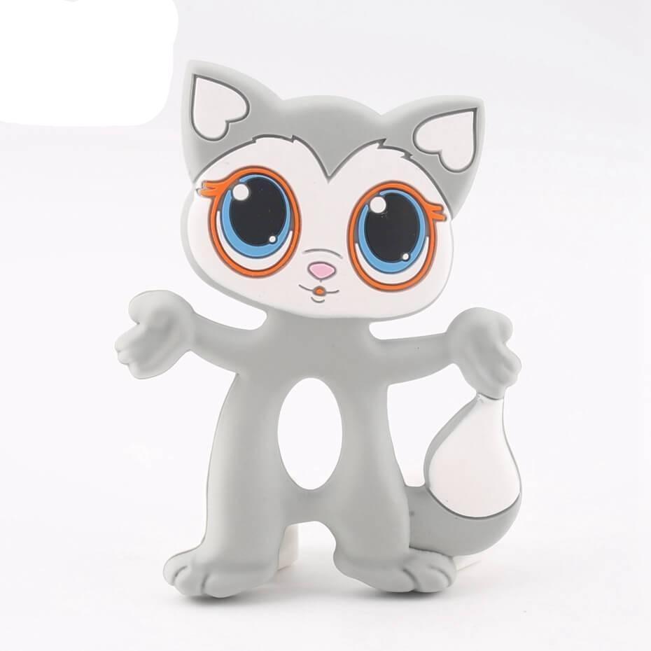 Silicone Teethers Food Grade Tiny Rod Teething Baby Shower Gifts Cartoon Animals Teether Let's Make 1pc Stevvex