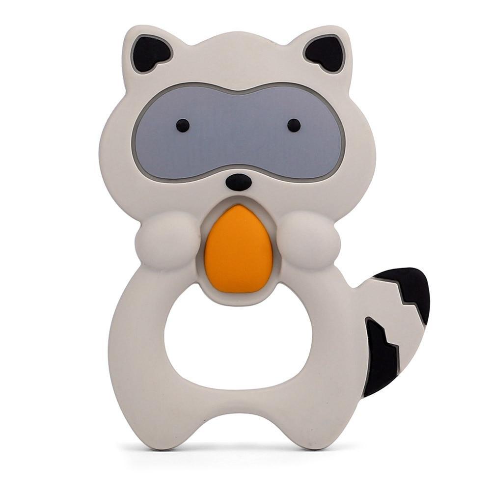 Baby Silicone Teethers BPA Free Teething Toy Animal Dog Koala Owl Elephant Baby Ring Teether Silicone Beads For Kids and Baby Stevvex