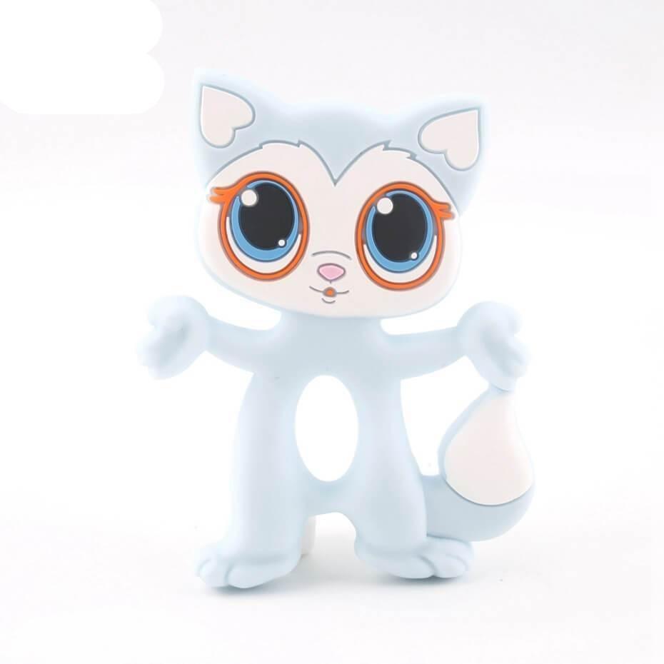 Silicone Teethers Food Grade Tiny Rod Teething Baby Shower Gifts Cartoon Animals Teether Let's Make 1pc Stevvex