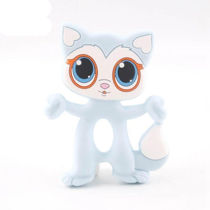 Silicone Teethers Food Grade Tiny Rod Teething Baby Shower Gifts Cartoon Animals Teether Let's Make 1pc Stevvex