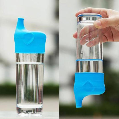 Durable Animal Shape Strong Suction Nozzle Bottle Cover Mouth Cup Drink Bottle Spill-proof Caps For Children Easy Baby Grip Stevvex