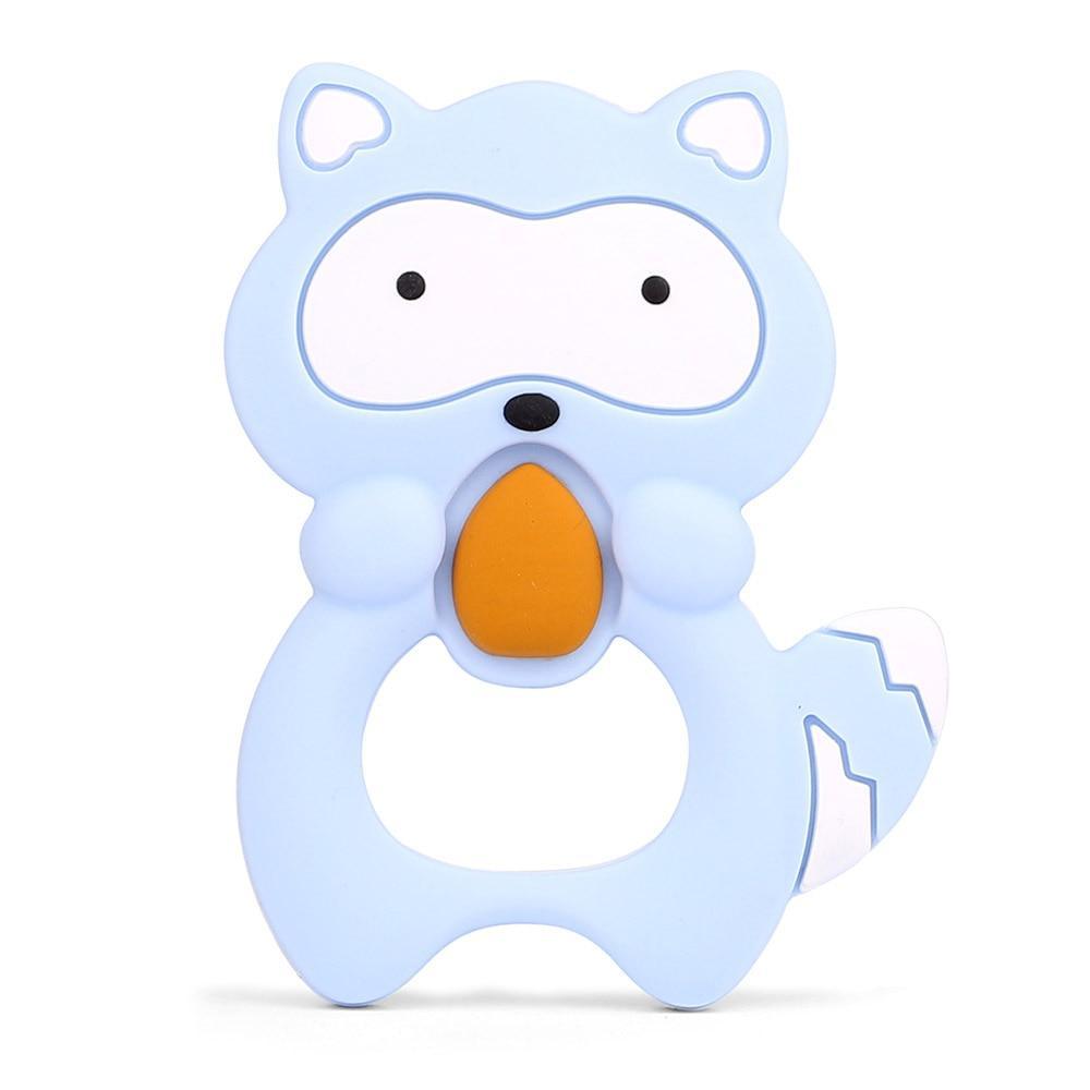 Baby Silicone Teethers BPA Free Teething Toy Animal Dog Koala Owl Elephant Baby Ring Teether Silicone Beads For Kids and Baby Stevvex