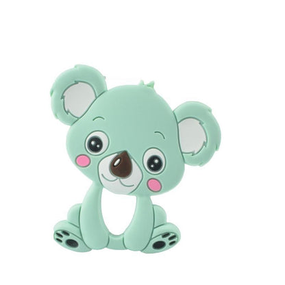 Baby Teethers Cartoon Animal Baby Teething Toy Penguin Silicone Teether Unicorn Pendant Raccoon Accessories Stevvex