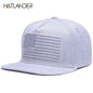 Raised Flag Embroidery Snapback Cap FitiqueFit