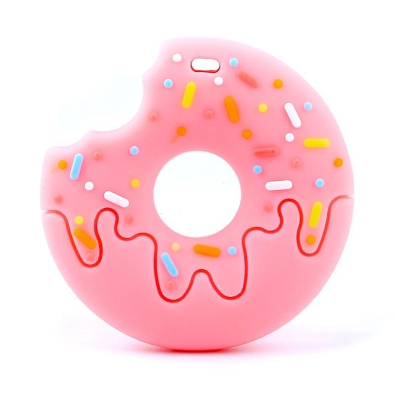 Gingerbread Man Raccoon Donut Silicone Teether Latex Free Teething Toy Baby Gift Food Grade Silicone Stevvex