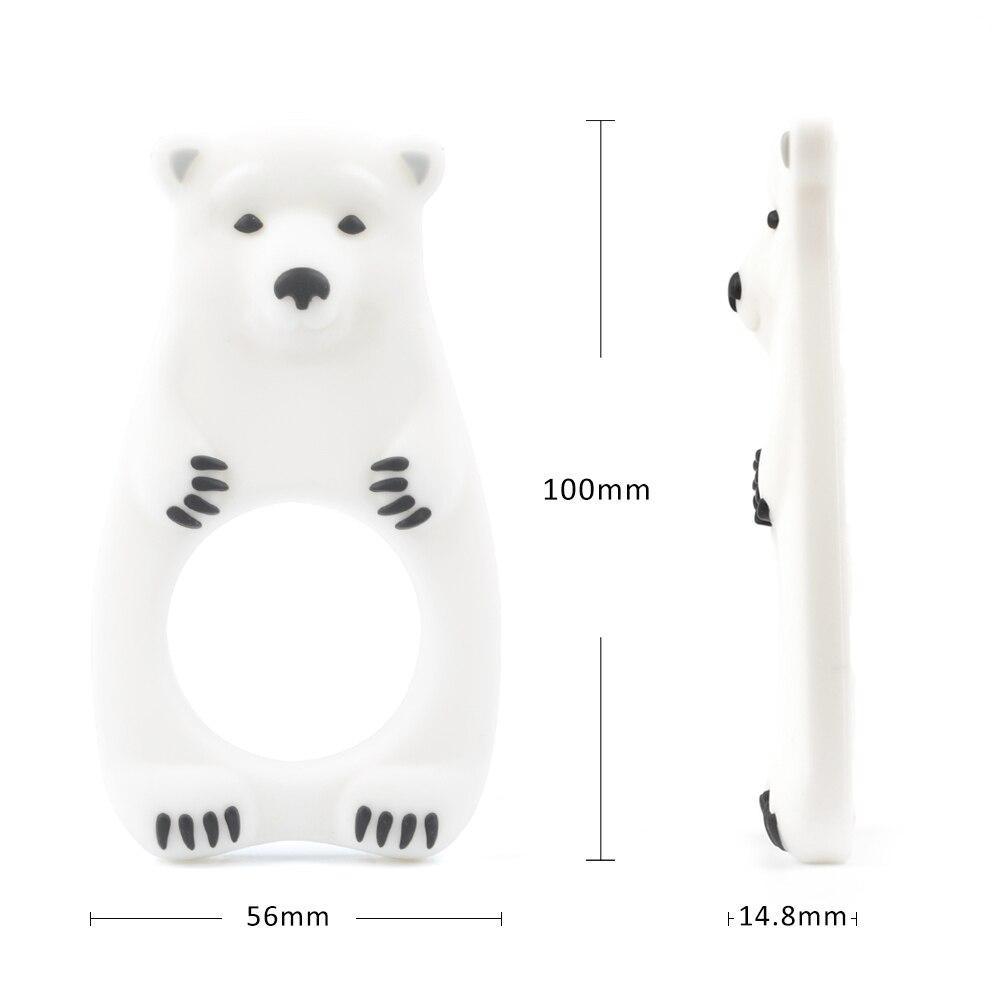 Baby Teethers Cartoon Animal Baby Teething Toy Penguin Silicone Teether Unicorn Pendant Raccoon Accessories Stevvex