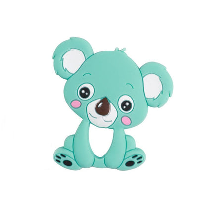 Baby Silicone Teethers BPA Free Teething Toy Animal Dog Koala Owl Elephant Baby Ring Teether Silicone Beads For Kids and Baby Stevvex
