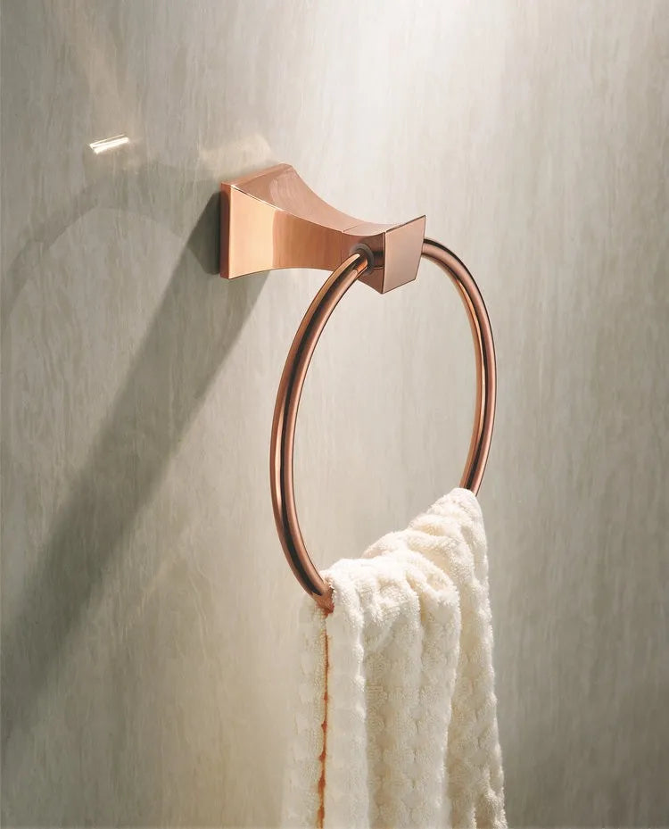 Wall Mount Luxury  Hotel Set Rose Gold Bathroom Accessories NovaCart