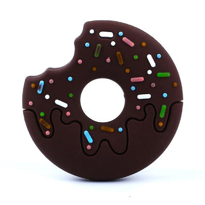 Gingerbread Man Raccoon Donut Silicone Teether Latex Free Teething Toy Baby Gift Food Grade Silicone Stevvex