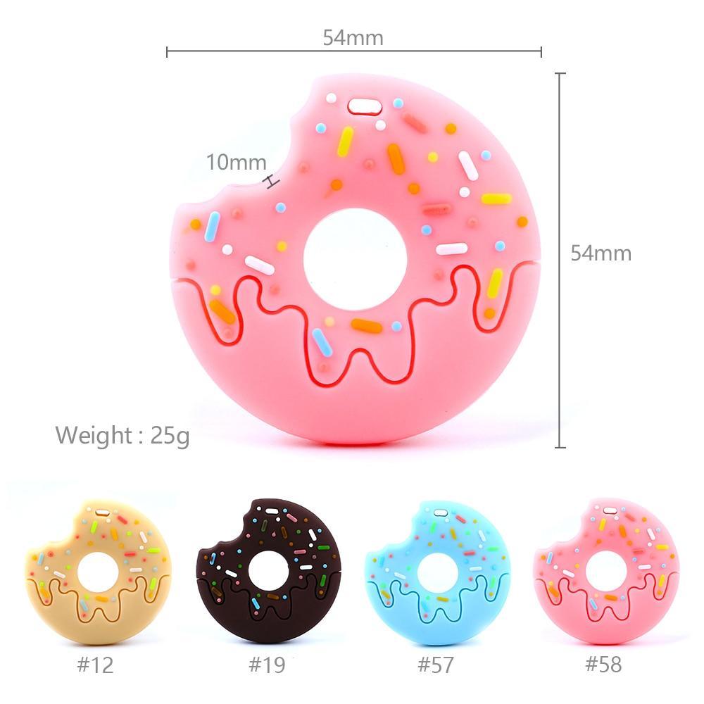 Gingerbread Man Raccoon Donut Silicone Teether Latex Free Teething Toy Baby Gift Food Grade Silicone Stevvex