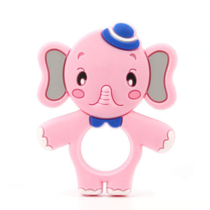 Baby Silicone Teethers BPA Free Teething Toy Animal Dog Koala Owl Elephant Baby Ring Teether Silicone Beads For Kids and Baby Stevvex