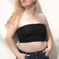 The Hunter - Double Layer Bandeau - Black Boob-eez