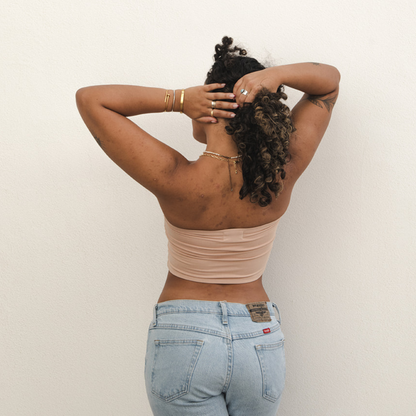 The Hunter - Double Layer Bandeau - Medium Nude Boob-eez