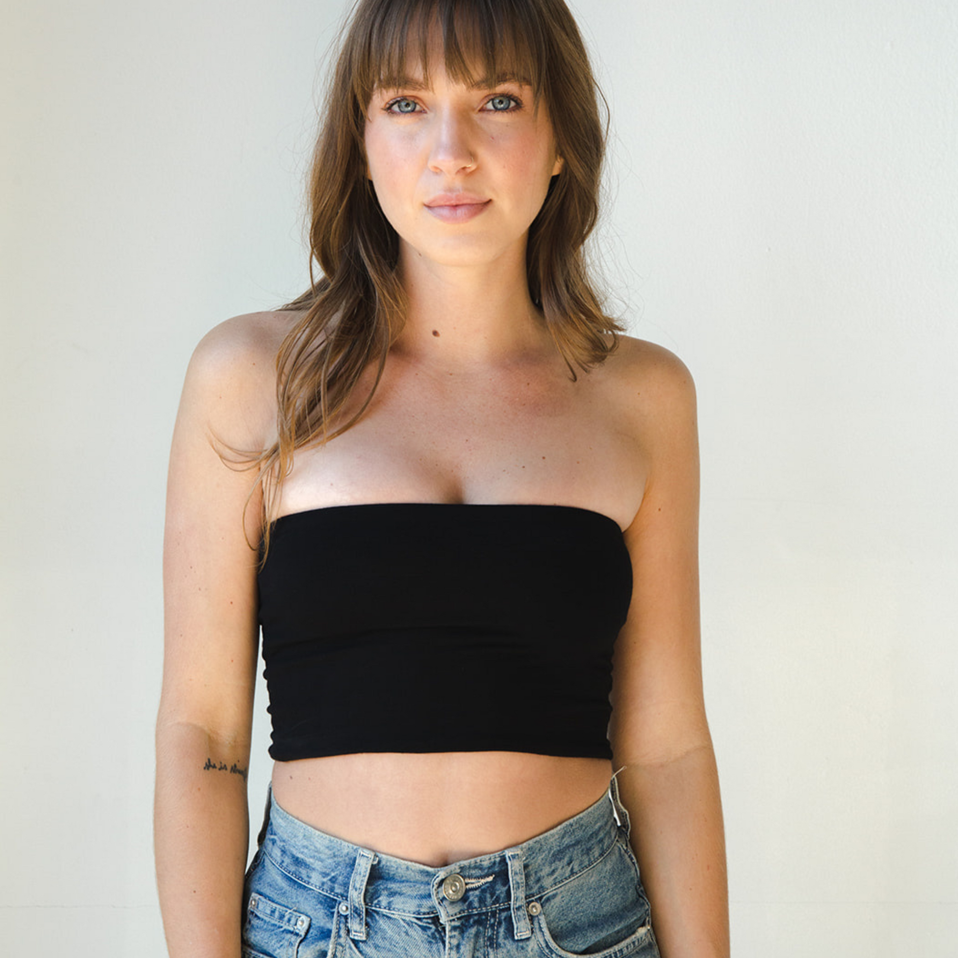 The Hunter - Double Layer Bandeau - Black Boob-eez