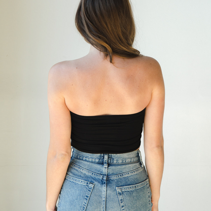 The Hunter - Double Layer Bandeau - Black Boob-eez