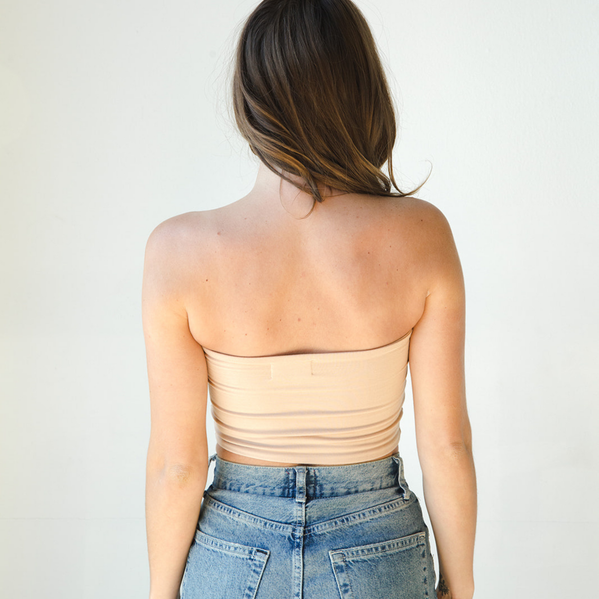 The Hunter - Double Layer Bandeau - Light Nude Boob-eez