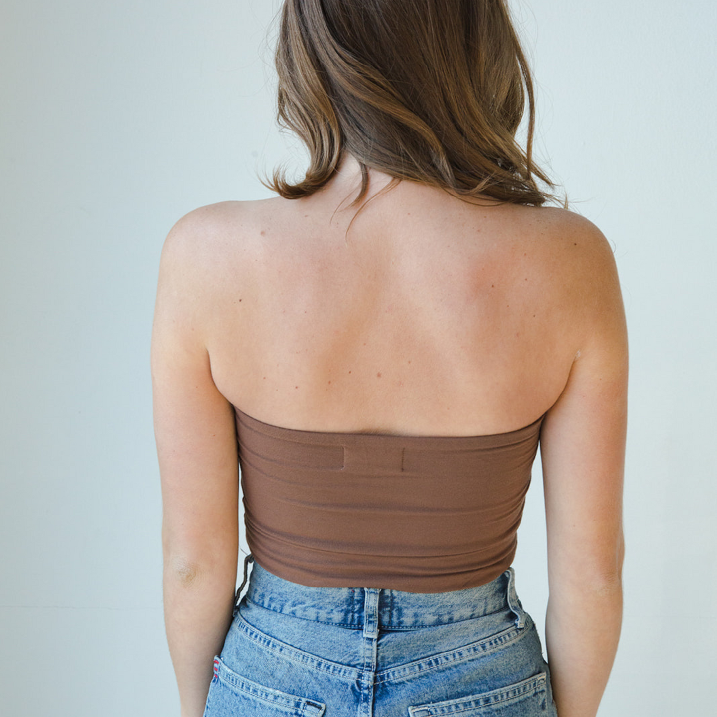 The Hunter - Double Layer Bandeau - Dark Nude Boob-eez