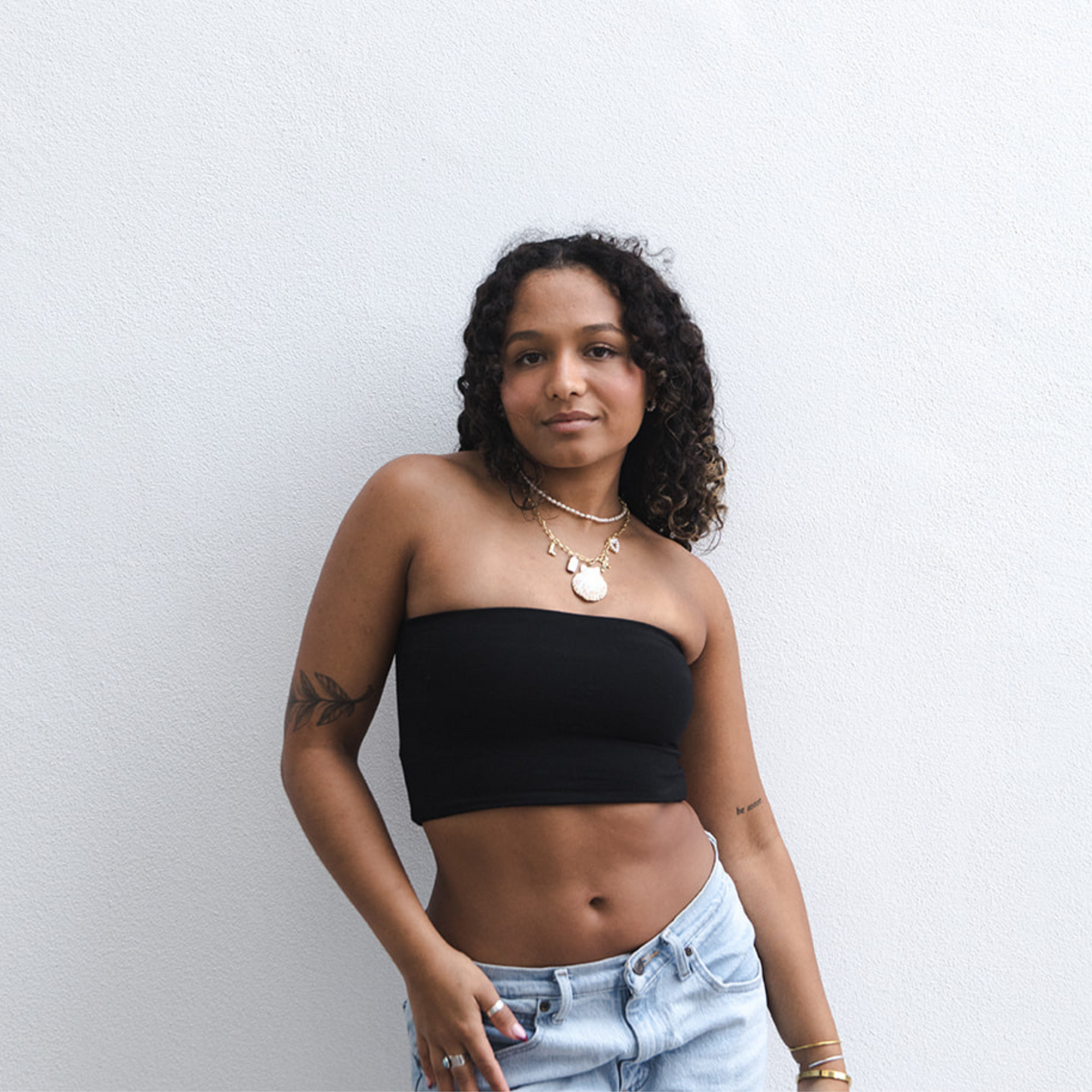 The Hunter - Double Layer Bandeau - Black Boob-eez