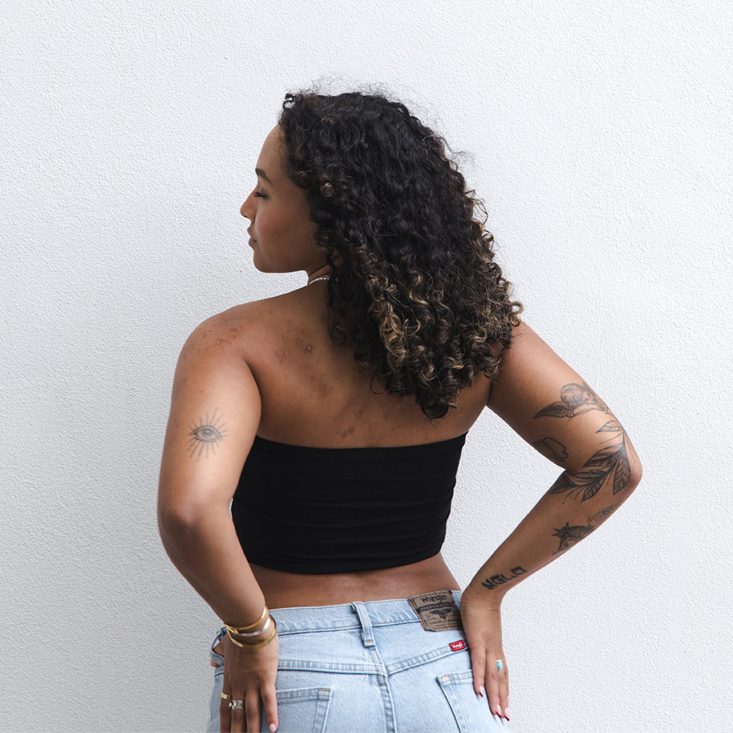 The Hunter - Double Layer Bandeau - Black Boob-eez