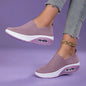 New Women's Low Top Sports Mesh Casual Running Shoes Solid Color Air Cushion Soft Bottom EVA Fashion Trend for Winter NovaCart
