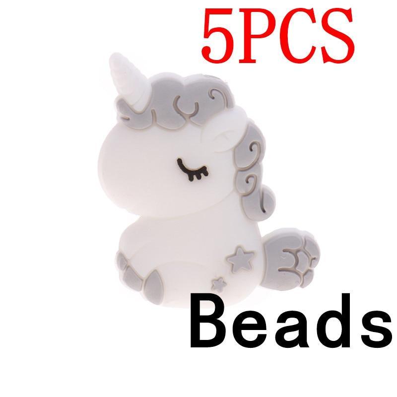 Silicone Unicorn Teether Beads Cute Cartoon Rodent BPA Free Baby Teething Toy For Baby and Kids Stevvex